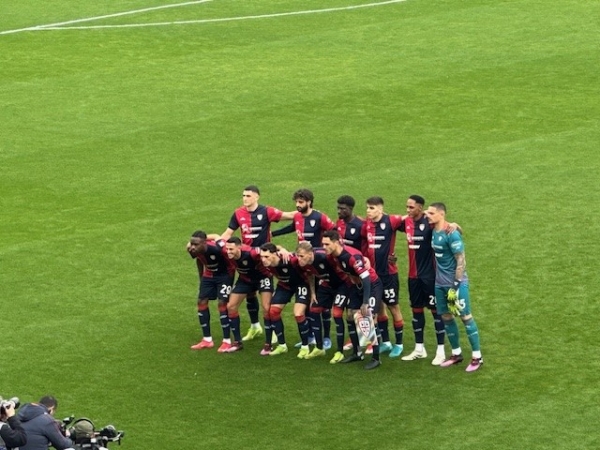 I primi undici rossobl&ugrave; del match vinto contro il Lecce