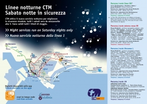 Operativo sino a settembre il nuovo servizio CTM Day &amp; Night