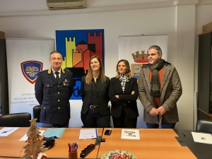 Cagliari. Da sinistra, Francesco Greco, Daniela Falconi, Rosanna Lavezzaro e Francesco Spiga