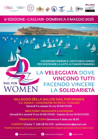 Sail for Women, la veleggiata per la lotta contro i tumori arriva alla sesta edizione