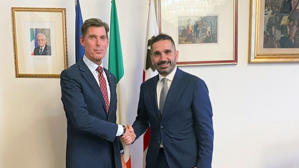 Paessi Bassi, il vicepresidente Meloni riceve l&#039;ambasciatore Willem Van EE