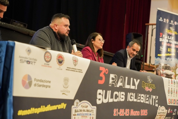 A una settimana dal via, presentato il 3&ordm; Rally Sulcis Iglesiente, la manifestazione che unisce il territorio e che ormai &egrave; entrata nel cuore del pubblico