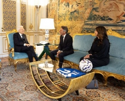 Roma. Sergio ;Mattarella, Gianfranco e Franca Zola